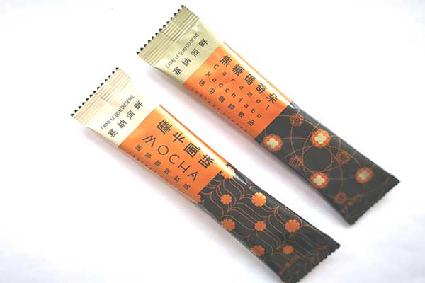 咖啡粉向日葵视频色版下载制作的带易撕口长条咖啡棒