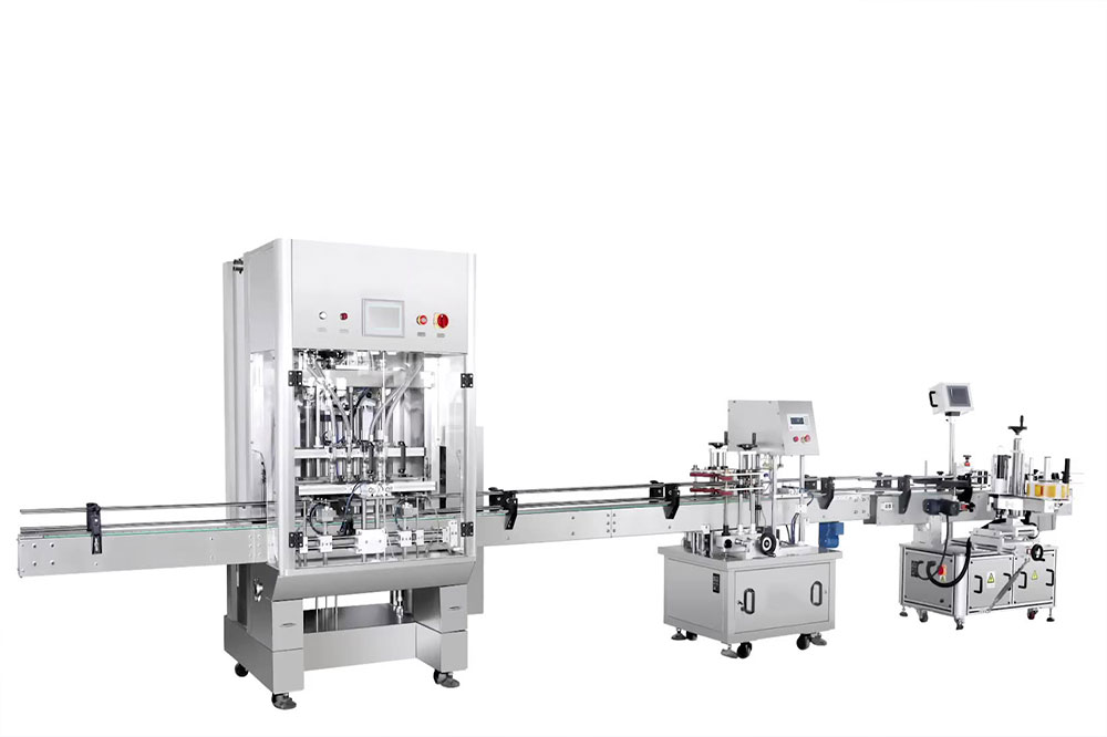 全自动直线灌装机，膏体乳液通用